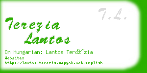 terezia lantos business card